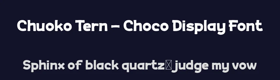 Chuoko Tern – Choco Display Font by productype — Decorative Font — thumbnail 2