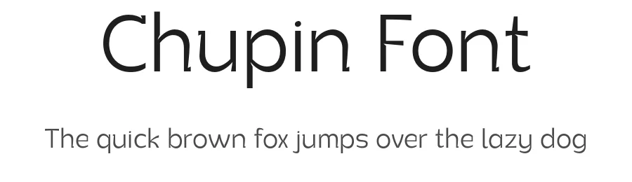 Chupin Font by Patria Ari — Sans Serif Font