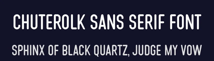 CHUTEROLK Sans Serif Font by Namara Creative Studio — Sans Serif Font — thumbnail 2