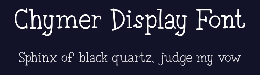 Chymer Display Font by Creatifontstudios — Display Font — thumbnail 2