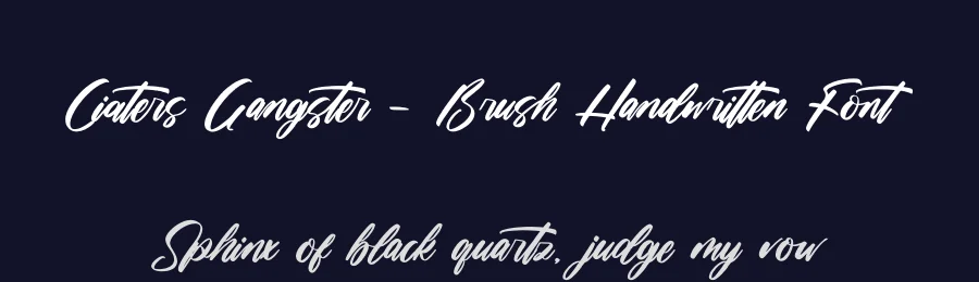 Ciaters Gangster – Brush Handwritten Font by letterenastudios — Script Handwritten Font — thumbnail 2