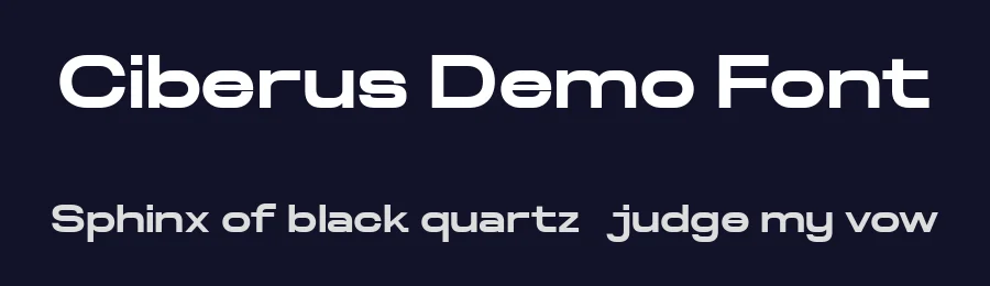 Ciberus Demo Font by Nexaline — Decorative Font — thumbnail 2