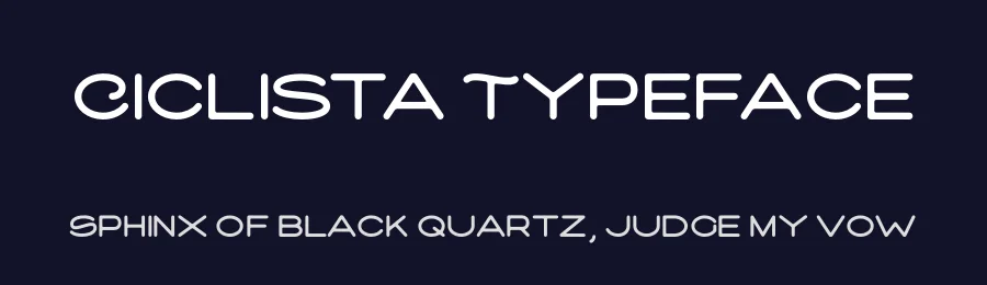 Ciclista Typeface by 1871 Project — Decorative Font — thumbnail 2