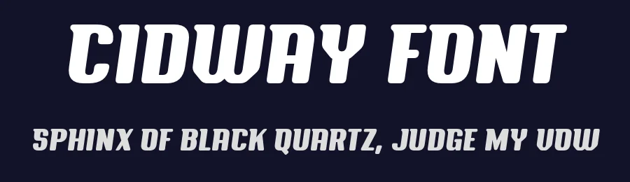 Cidway Font by Cidway Font — Display Font — thumbnail 2