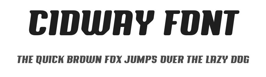 Cidway Font by Cidway Font — Display Font