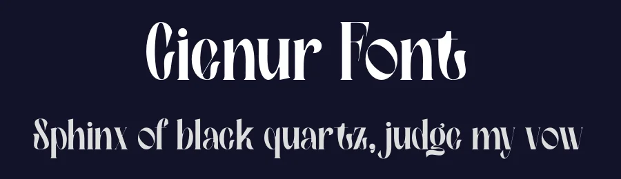 Cienur Font by MaikoHatta — Serif Font — thumbnail 2