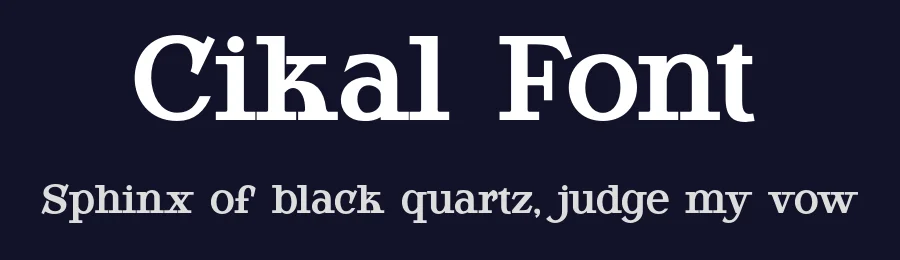Cikal Font by BearyType Studio — Serif Font — thumbnail 2