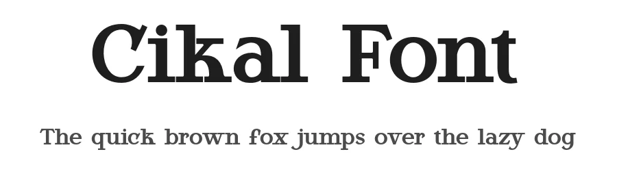 Cikal Font by BearyType Studio — Serif Font