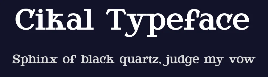 Cikal Typeface by bearydsgn — Display Font — thumbnail 2