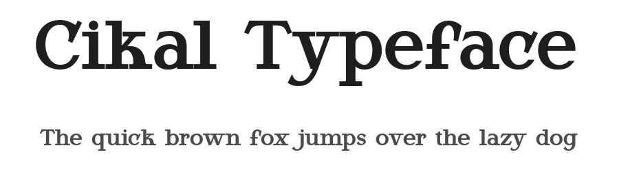 Cikal Typeface by bearydsgn — Display Font
