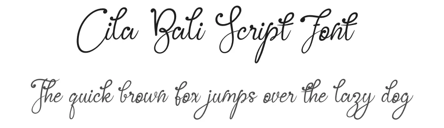 Cila Bali Script Font by andikastudio — Script Handwritten Font