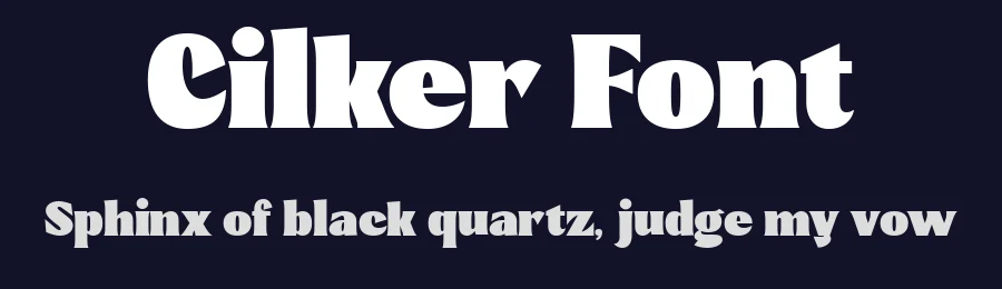 Cilker Font by Pekotype — Display Font — thumbnail 2