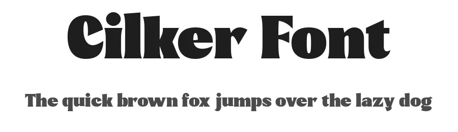 Cilker Font by Pekotype — Display Font