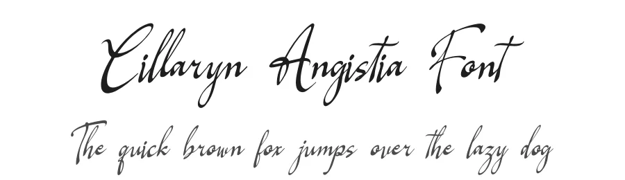 Cillaryn Angistia Font by Denustudios — Serif Font