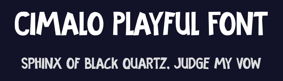 Cimalo Playful Font by Pinisiart — Display Font — thumbnail 2