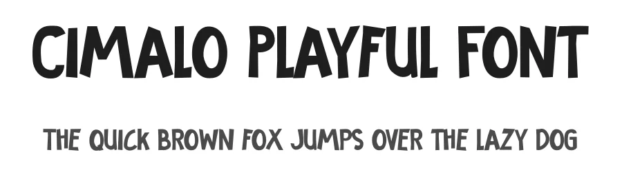 Cimalo Playful Font by Pinisiart — Display Font