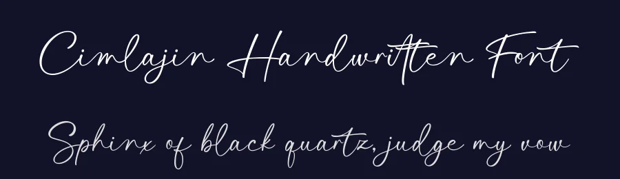 Cimlajin Handwritten Font by Basnistudio — Script Handwritten Font — thumbnail 2