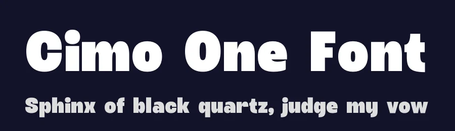 Cimo One Font by timelesstype.co — Display Font — thumbnail 2