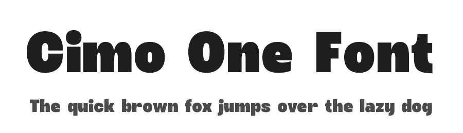 Cimo One Font by timelesstype.co — Display Font