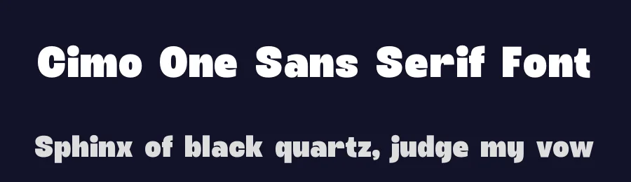 Cimo One Sans Serif Font by timelesstype.co — Display Font — thumbnail 2