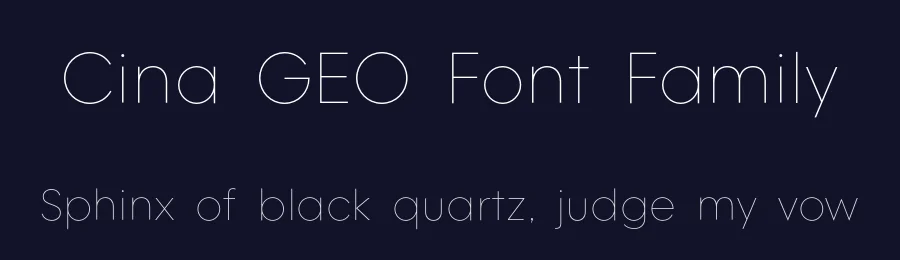 Cina GEO Font Family by Michael Cina — Sans Serif Font — thumbnail 2