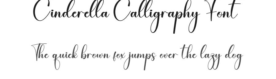 Cinderella Calligraphy Font by creativeletter — Script Handwritten Font