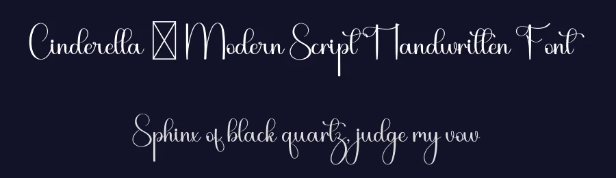 Cinderella – Modern Script Handwritten Font by freshtypeink — Script Handwritten Font — thumbnail 2