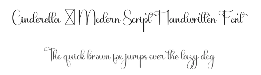 Cinderella – Modern Script Handwritten Font by freshtypeink — Script Handwritten Font