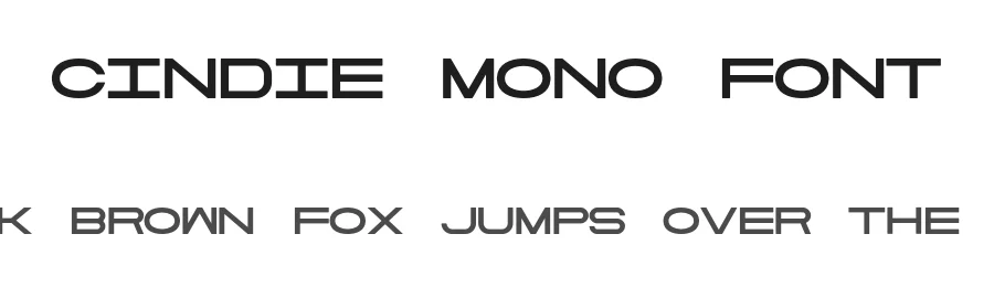 Cindie Mono Font by Lewis McGuffie Type — Sans Serif Font