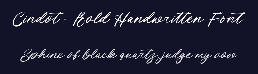 Cindot – Bold Handwritten Font by letterenastudios — Serif Font — thumbnail 2