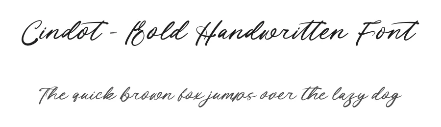 Cindot – Bold Handwritten Font by letterenastudios — Serif Font