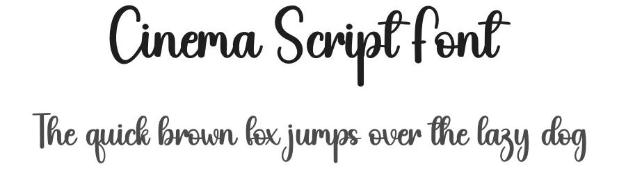 Cinema Script Font by andikastudio — Script Handwritten Font