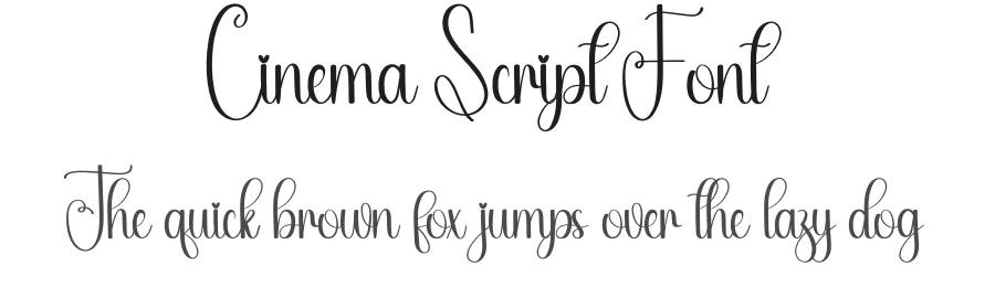 Cinema Script Font by andikastudio — Script Handwritten Font