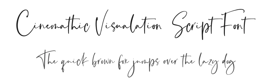 Cinemathic Visualation Script Font by Fikryal Studio — Script Handwritten Font