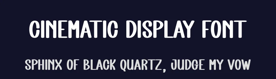 Cinematic Display Font by creativeletter — Display Font — thumbnail 2