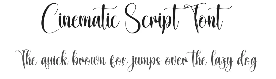 Cinematic Script Font by creativeletter — Script Handwritten Font