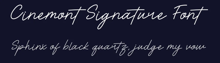 Cinemont Signature Font by BarakaType — Script Handwritten Font — thumbnail 2