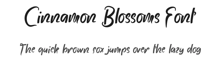 Cinnamon Blossoms Font by VinType — Script Handwritten Font