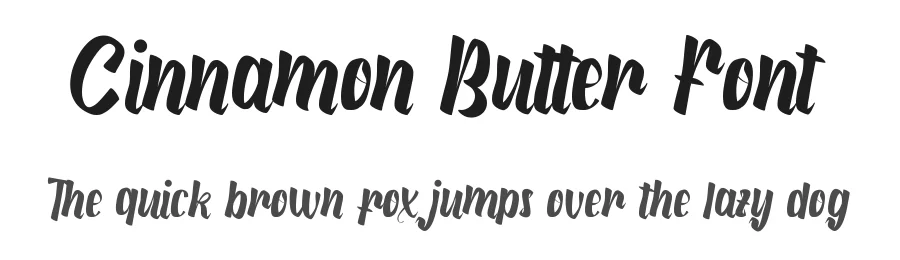 Cinnamon Butter Font by CalligraphyFonts.net — Script Handwritten Font