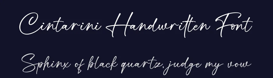 Cintarini Handwritten Font by Basnistudio — Script Handwritten Font — thumbnail 2