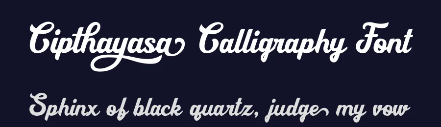 Cipthayasa Calligraphy Font by nurfdesigns — Script Handwritten Font — thumbnail 2