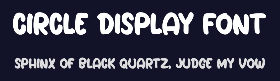 Circle Display Font by Erik Studio — Display Font — thumbnail 2