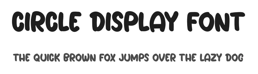 Circle Display Font by Erik Studio — Display Font