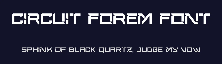 Circuit Forem Font by MasyafiStudio — Display Font — thumbnail 2