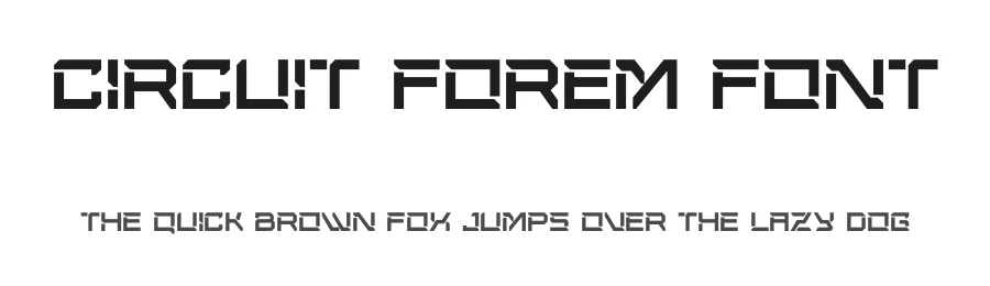 Circuit Forem Font by MasyafiStudio — Display Font