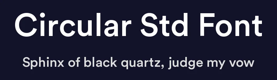 Circular Std Font by Lineto — Sans Serif Font — thumbnail 2