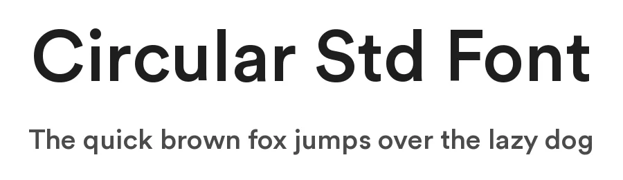 Circular Std Font by Lineto — Sans Serif Font