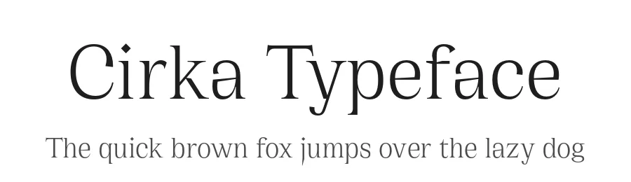 Cirka Typeface by Nick Losacco — Serif Font