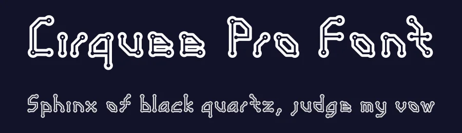 Cirquee Pro Font by Pabasar — Display Font — thumbnail 2