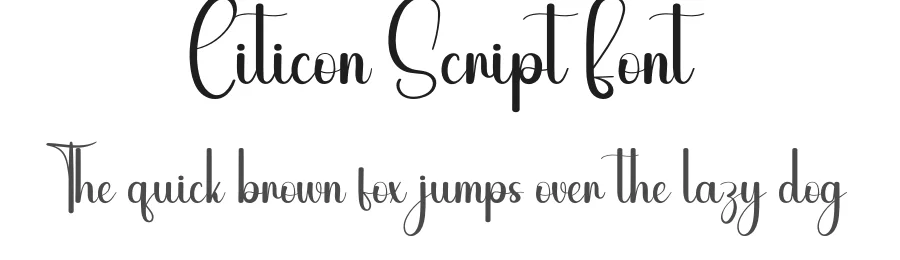 Citicon Script Font by andikastudio — Script Handwritten Font